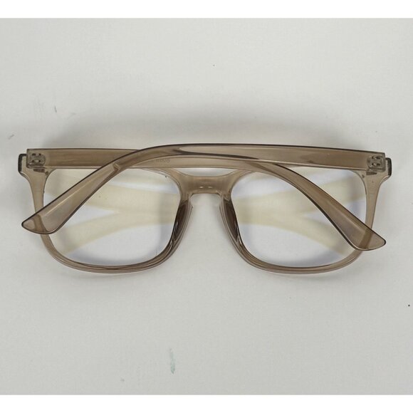 Keakuo Blue-Light Blocking Glasses Champagne Colored Frames - Picture 3 of 4